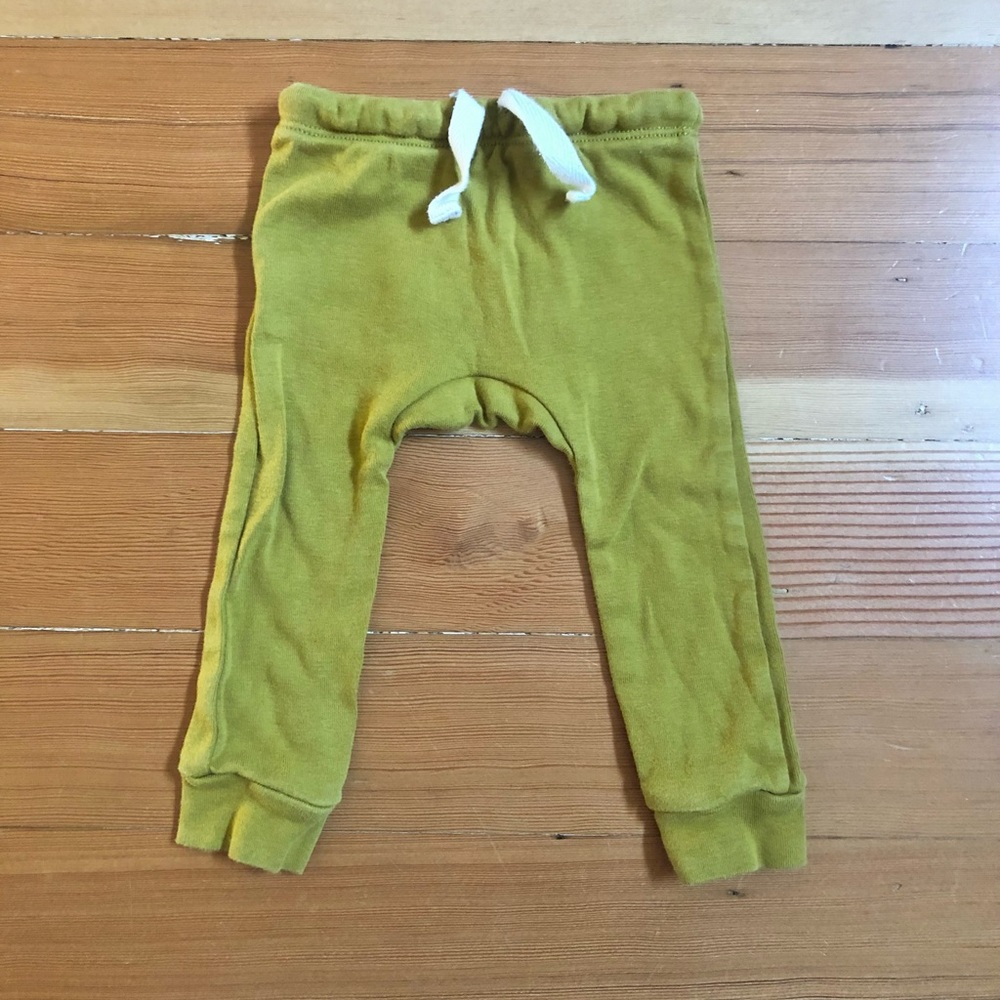 Mabo 3M organic cotton leggings in chartreuse